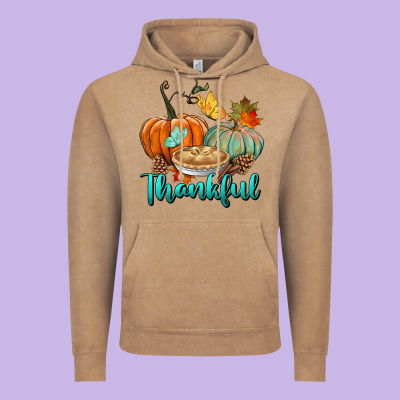 Thankful Pumpkins Vintage Hoodie Designed By Bundleandbundleshop