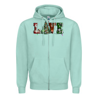 Seafoam love christmas tree Zipper Hoodie - AdoDesignShop
