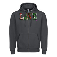 Smoke love christmas tree Zipper Hoodie - AdoDesignShop