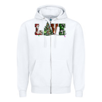 White love christmas tree Zipper Hoodie - AdoDesignShop