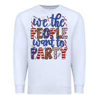 White we the people want to party Premium Sweatshirt - JahusDesignShop