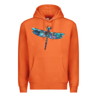 Carrot Blue Dragonfly Premium Hoodie - LillyAllenDesigns