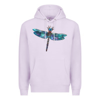 Lilac Blue Dragonfly Premium Hoodie - LillyAllenDesigns