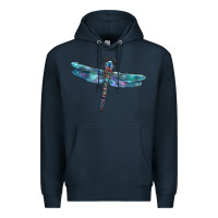 Navy Blue Dragonfly Premium Hoodie - LillyAllenDesigns