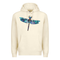 Sandshell Blue Dragonfly Premium Hoodie - LillyAllenDesigns