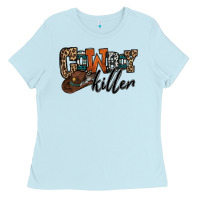 Baby Blue cowboy killer Ladies Tee - OliviaCreatesArt