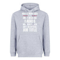 Heather Grey gift for badass house manager Heavyweight Hoodie - DesigneFamous