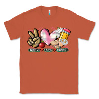 Copper Peace love teach Classic Tee - CowGirlArtShop