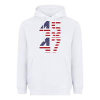 White 4547 Heavyweight Hoodie - DesigneFamous