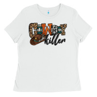 White cowboy killer Ladies Tee - OliviaCreatesArt