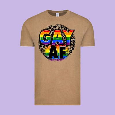 Gay Af Vintage Tee Designed By Fadigitalartstudio