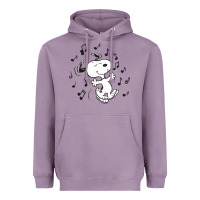 Lavender dancing dog Heavyweight Hoodie - DesigneFamous