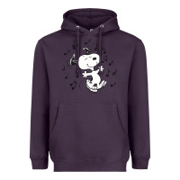 Plum dancing dog Heavyweight Hoodie - DesigneFamous