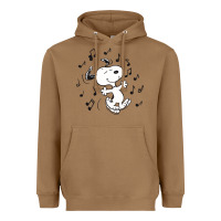 Toasted Coconut dancing dog Heavyweight Hoodie - DesigneFamous