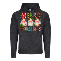 Vintage Black Merry christmas santa Vintage Hoodie - FaDigitalArtStudio