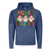 Vintage Denim Merry christmas santa Vintage Hoodie - FaDigitalArtStudio