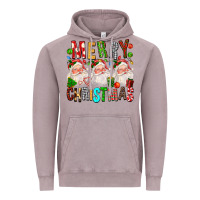 Vintage Zinc Merry christmas santa Vintage Hoodie - FaDigitalArtStudio