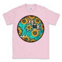 Bubblegum Pink Round western pattern Classic Tee - Jasminsmagicworld