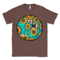 Chestnut Round western pattern Classic Tee - Jasminsmagicworld