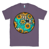 Lavender Round western pattern Classic Tee - Jasminsmagicworld