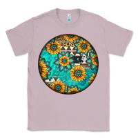 Lilac Round western pattern Classic Tee - Jasminsmagicworld