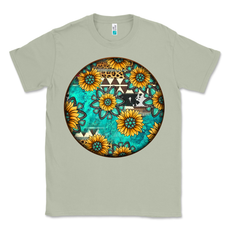 Round Western Pattern Classic Tee by Jasminsmagicworld | Teevron