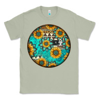 Matcha Round western pattern Classic Tee - Jasminsmagicworld