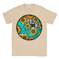 Mushroom Round western pattern Classic Tee - Jasminsmagicworld