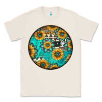 Natural Round western pattern Classic Tee - Jasminsmagicworld