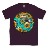 Plum Round western pattern Classic Tee - Jasminsmagicworld