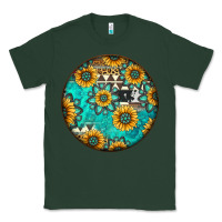 Sports Green Round western pattern Classic Tee - Jasminsmagicworld