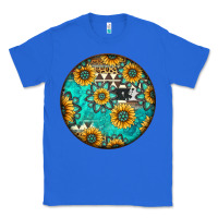 True Royal Round western pattern Classic Tee - Jasminsmagicworld