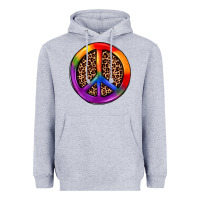 Heather Grey peace sign pride Heavyweight Hoodie - JahusDesignShop