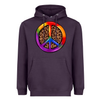 Plum peace sign pride Heavyweight Hoodie - JahusDesignShop