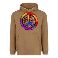 Toasted Coconut peace sign pride Heavyweight Hoodie - JahusDesignShop