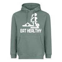 Sage eat healthy Heavyweight Hoodie - DesigneFamous