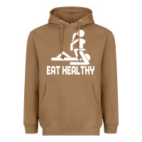 Toasted Coconut eat healthy Heavyweight Hoodie - DesigneFamous