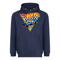 Navy hot car Heavyweight Hoodie - DesigneFamous