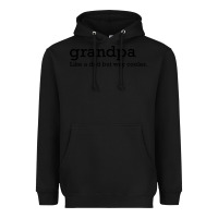 Black grandpa Heavyweight Hoodie - DesigneFamous