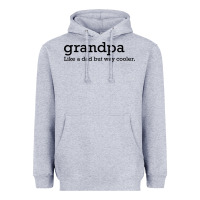 Heather Grey grandpa Heavyweight Hoodie - DesigneFamous