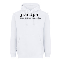 White grandpa Heavyweight Hoodie - DesigneFamous