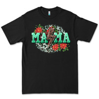Black Mama rock lightning bolt Mother's Day Premium Tee - CowGirlArtShop