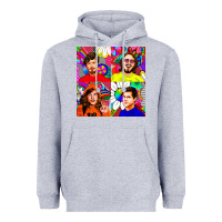 Heather Grey workaholics Heavyweight Hoodie - DesigneFamous