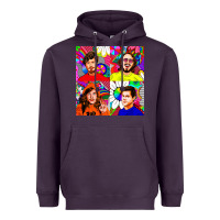 Plum workaholics Heavyweight Hoodie - DesigneFamous
