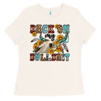 Back On My Bullshit Western Olivia Ladies Tee | Teevron