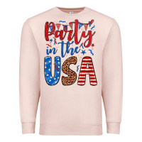 Pale Pink party in the usa Premium Sweatshirt - JahusDesignShop