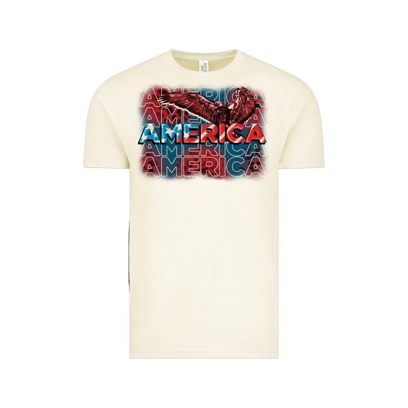 America America America America 4th Of July Vintage Tee by FaDigitalArtStudio | Teevron