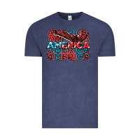Vintage Denim America america america america 4th of july Vintage Tee - FaDigitalArtStudio