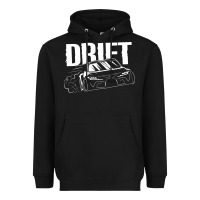 Black Supra Drift Heavyweight Hoodie - DesigneFamous