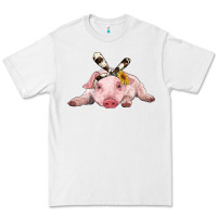 White baby pig with cowhide ribbon Premium Tee - RanaPortraitStore